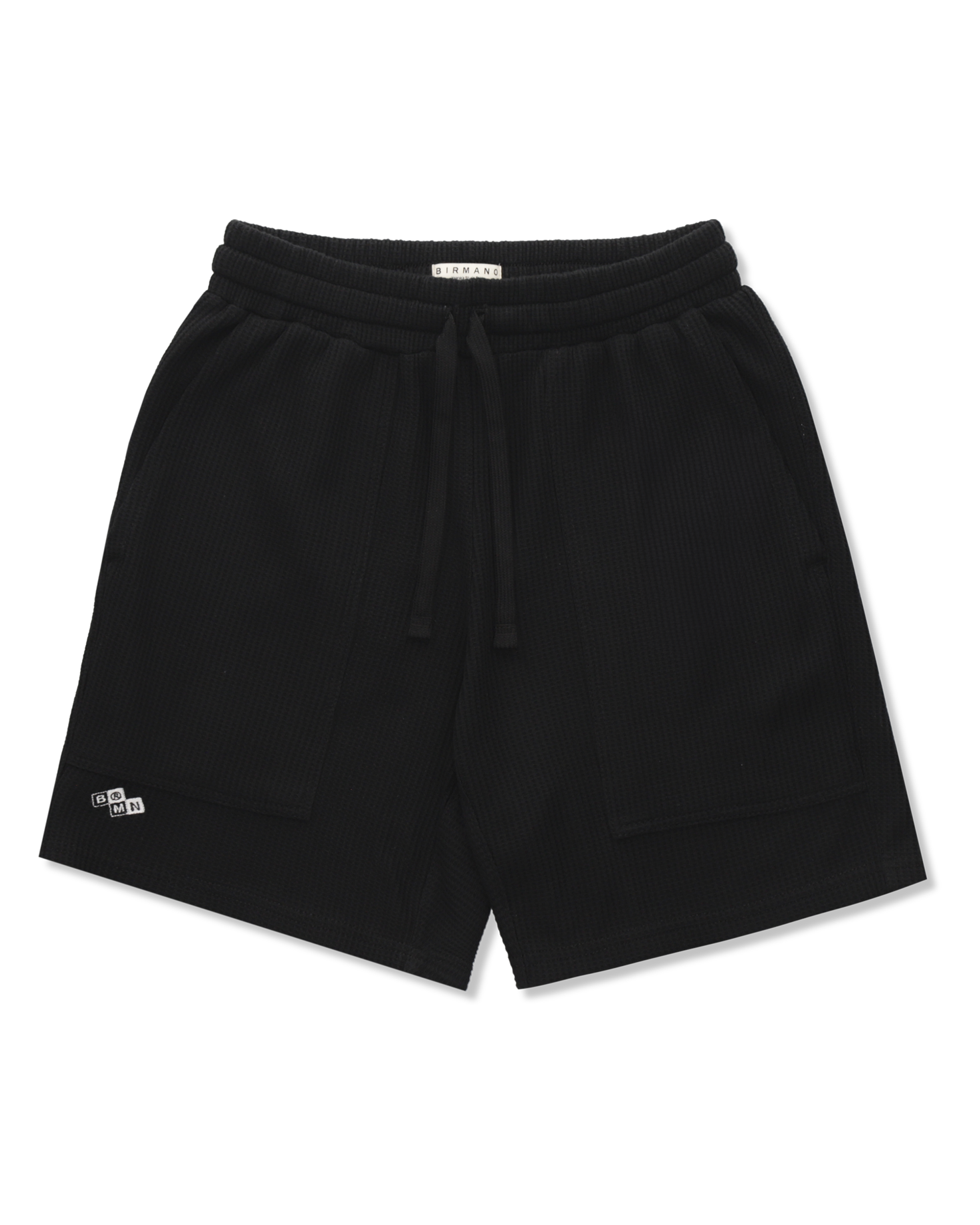 Birmano chess black shorts
