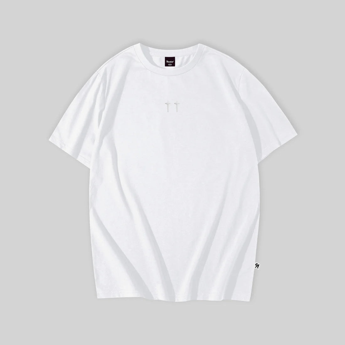 Hooded Reverie School Oversized White T-Shirt HCA155
