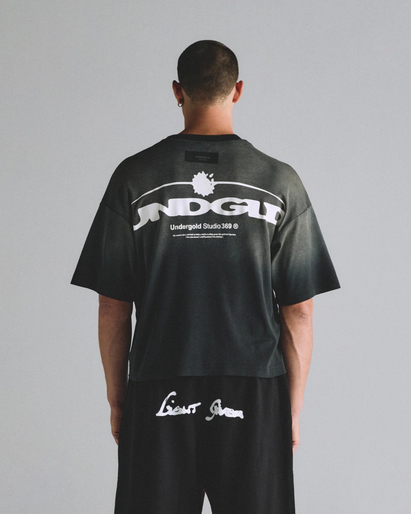 Undergold Helios Dazzled Boxy Fit Tshirt Faded Black