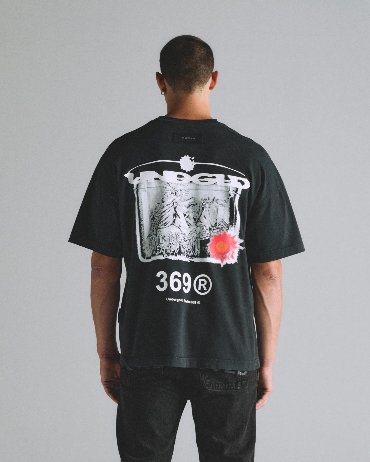 Undergold Helios God Of Sun Tshirt Vintage Black