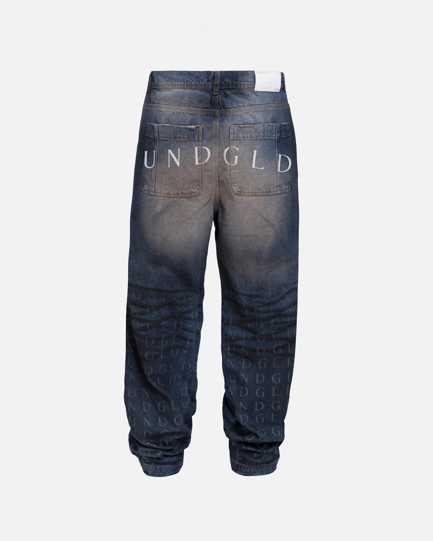 Undergold Eternal UNDGLD Wide Jean Polluted Blue