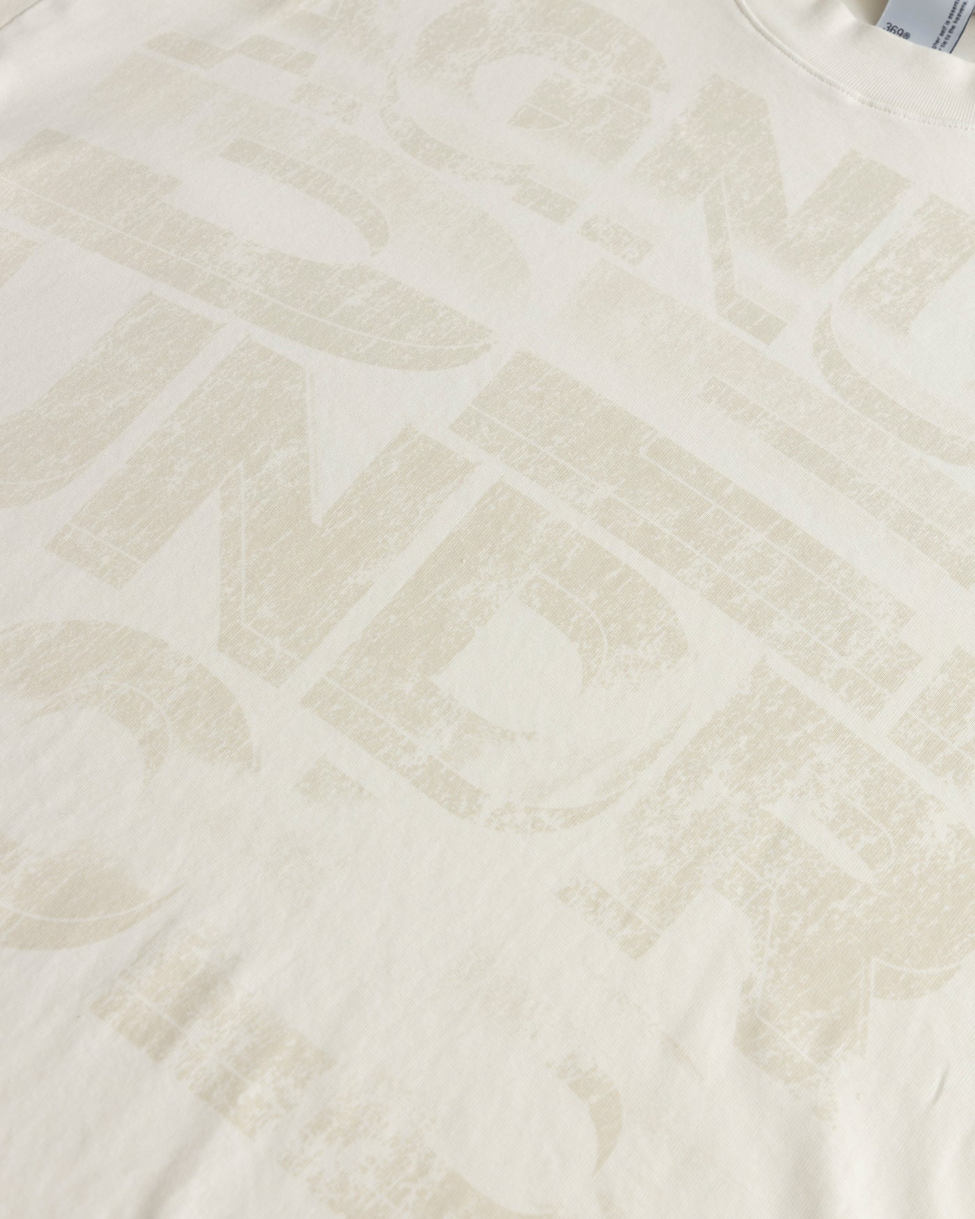 Undergold Agnus Dei Chrome Boxy Fit Tshirt Cream
