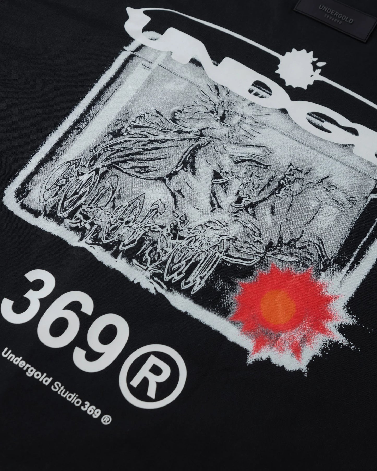 Undergold Helios God Of Sun Tshirt Vintage Black