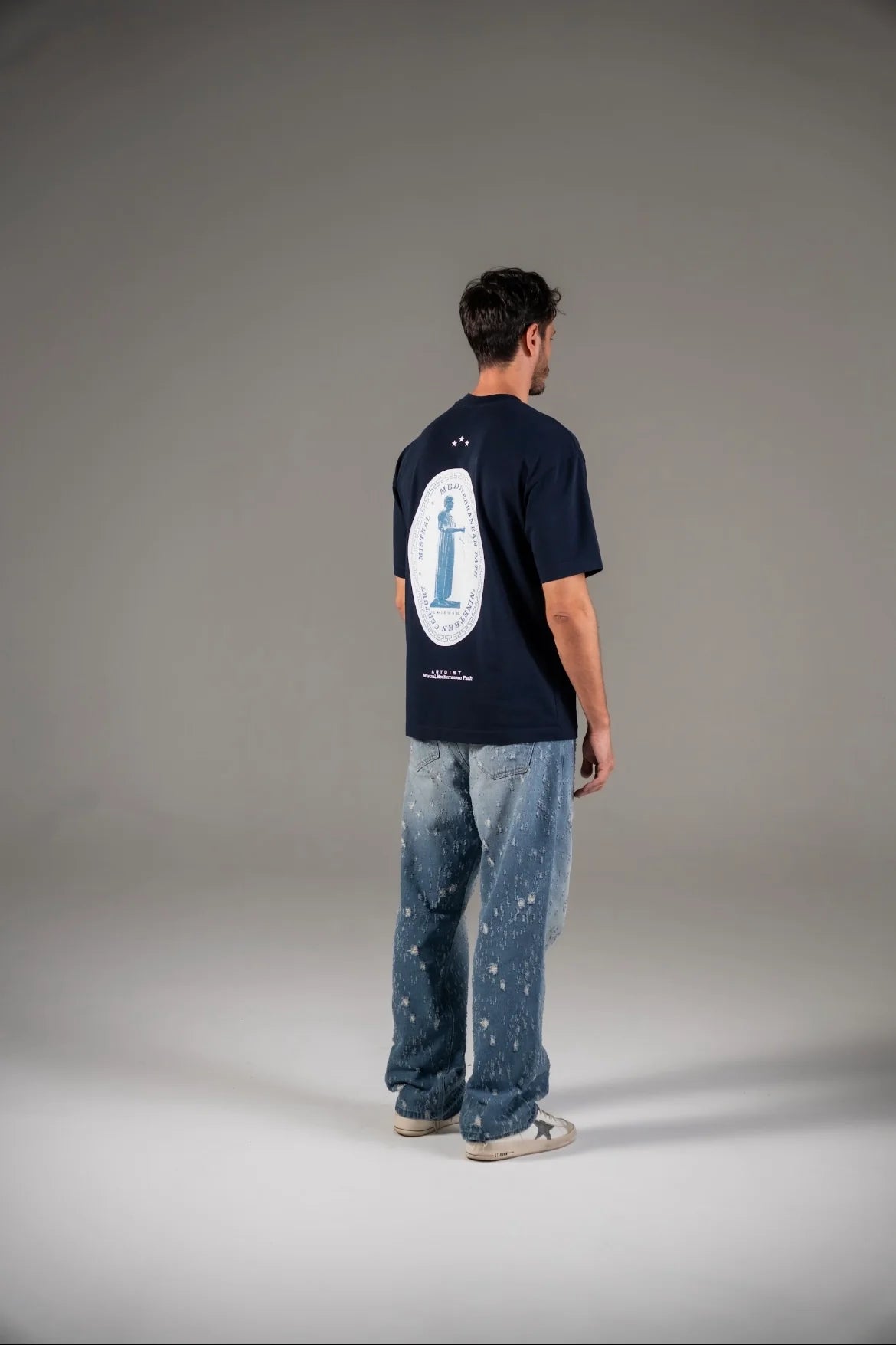 Artdist Balanza Blue Oversize T-Shirt