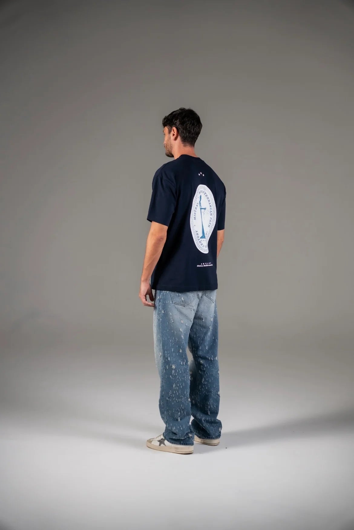 Artdist Balanza Blue Oversize T-Shirt