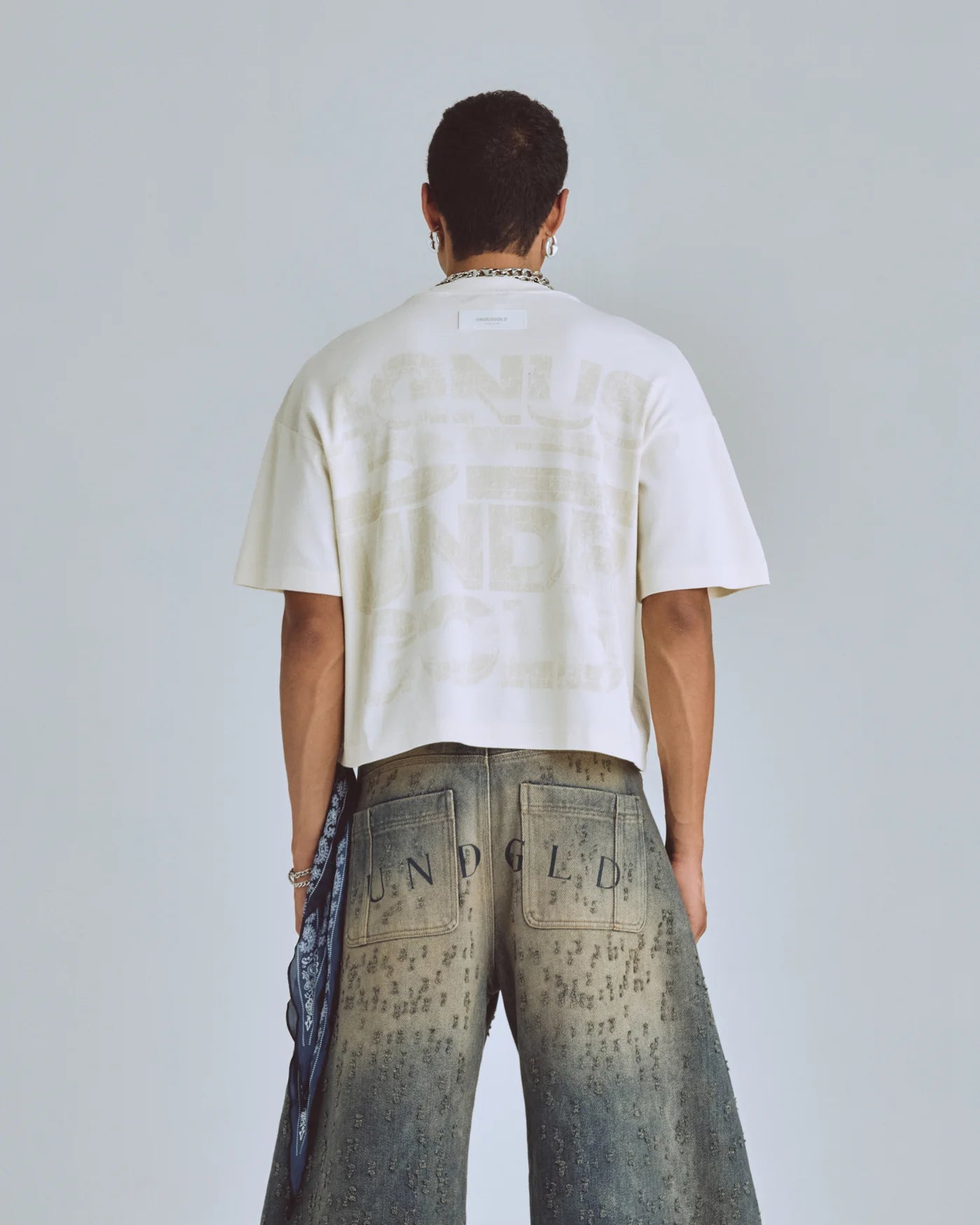 Undergold Agnus Dei Chrome Boxy Fit Tshirt Cream