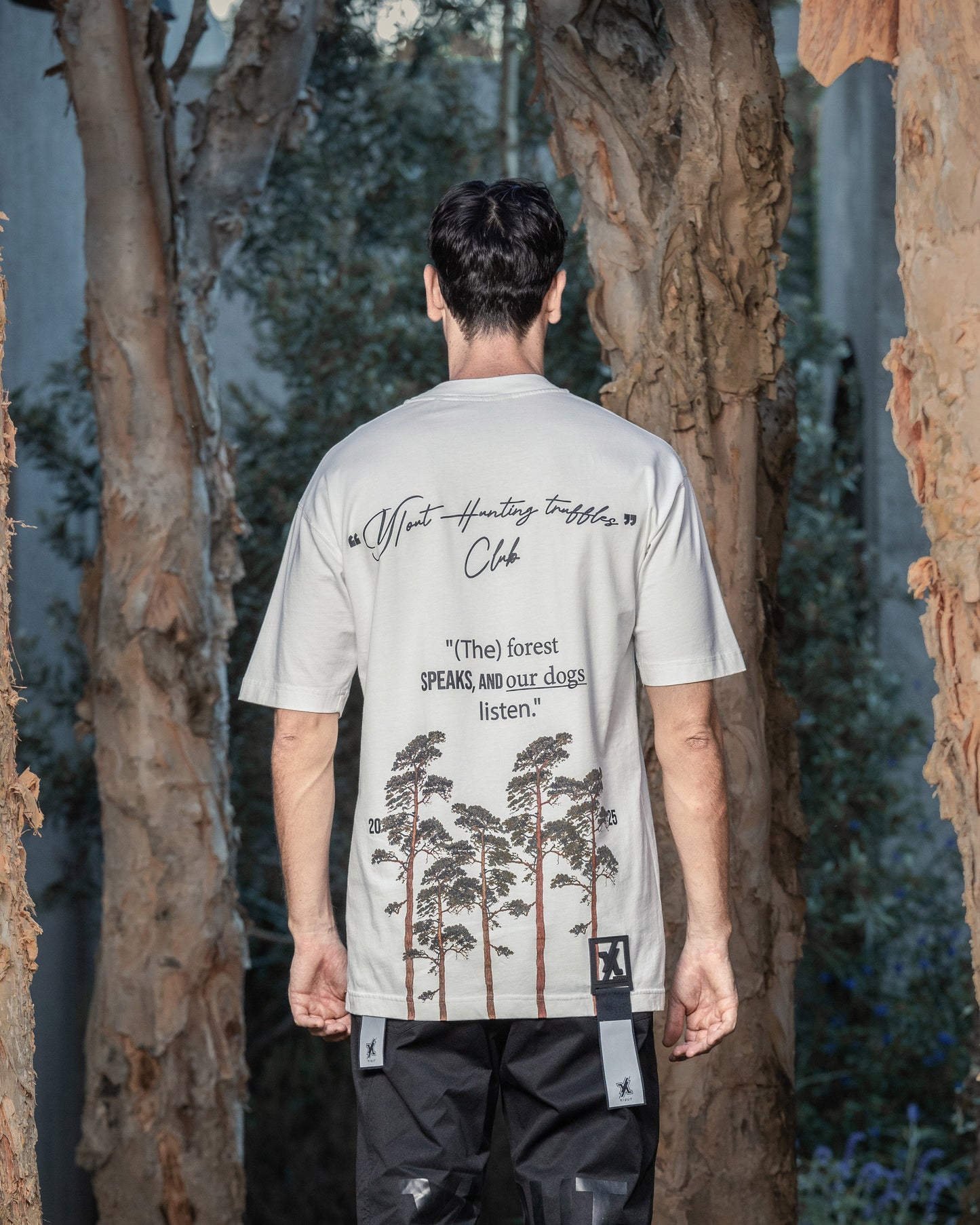 Y/Out dog t-shirt