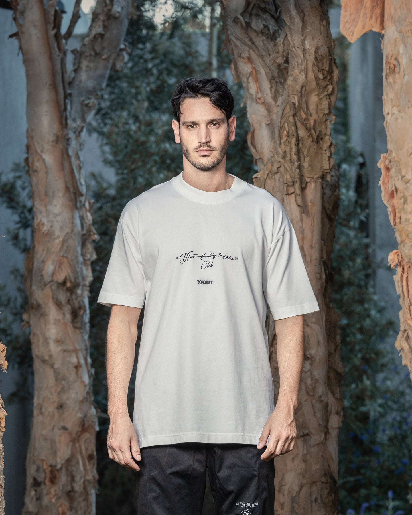 Y/Out dog t-shirt