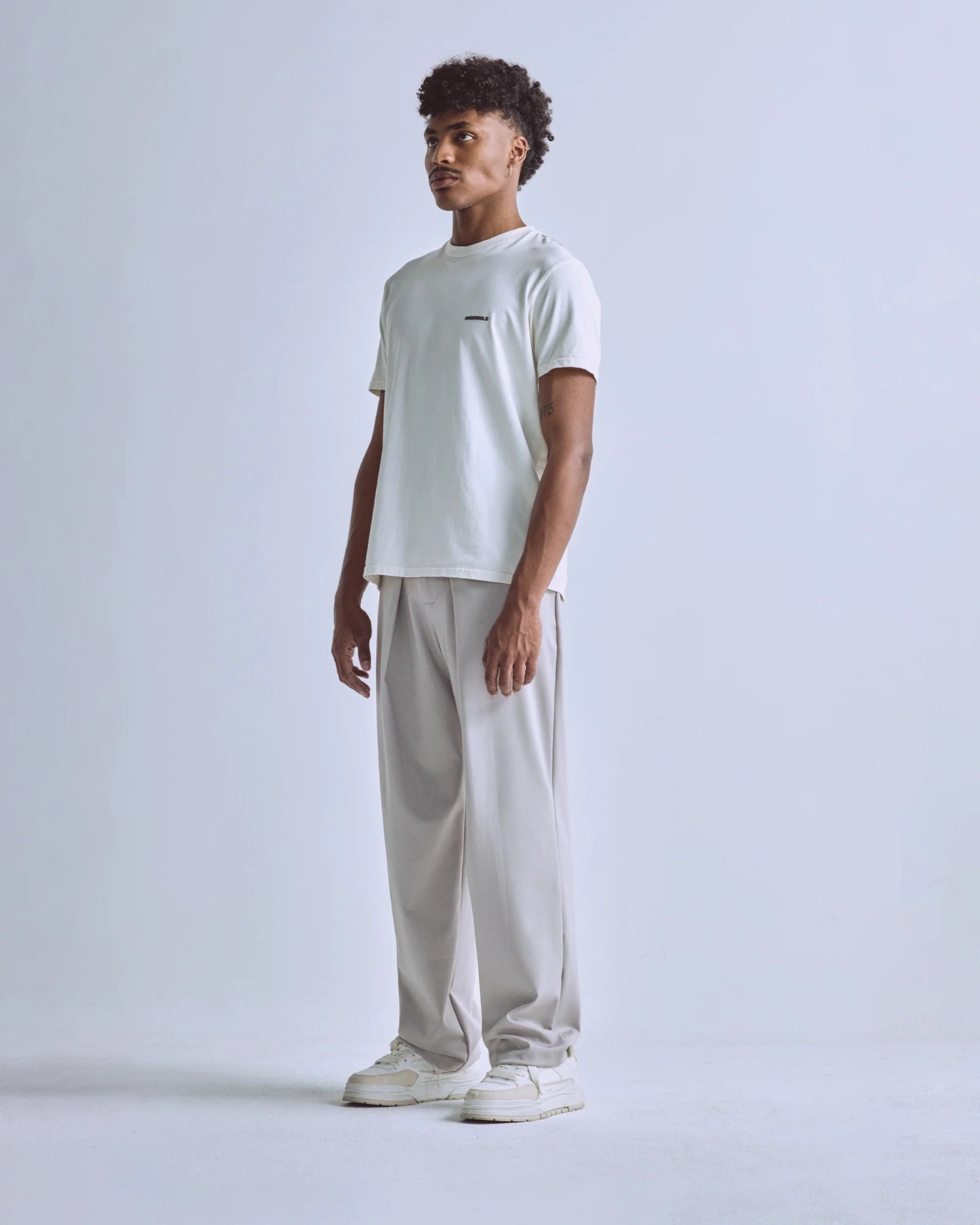 Undergold Basics Tiny Logo Regular Fit Tshirt White