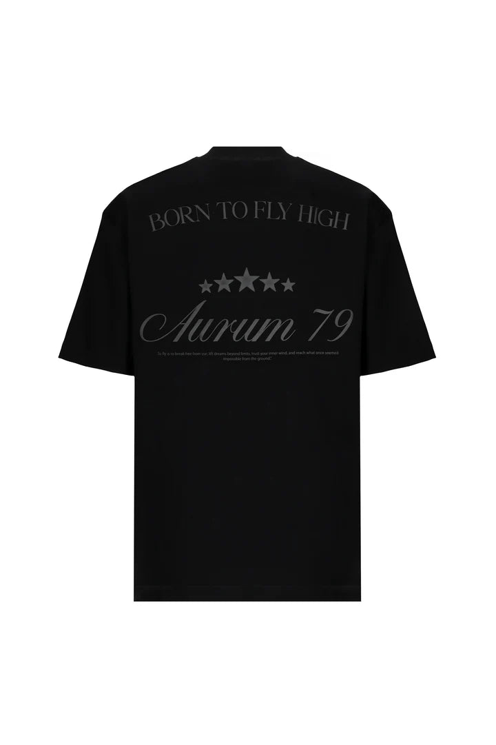 Aurum born to fly black t-shirt