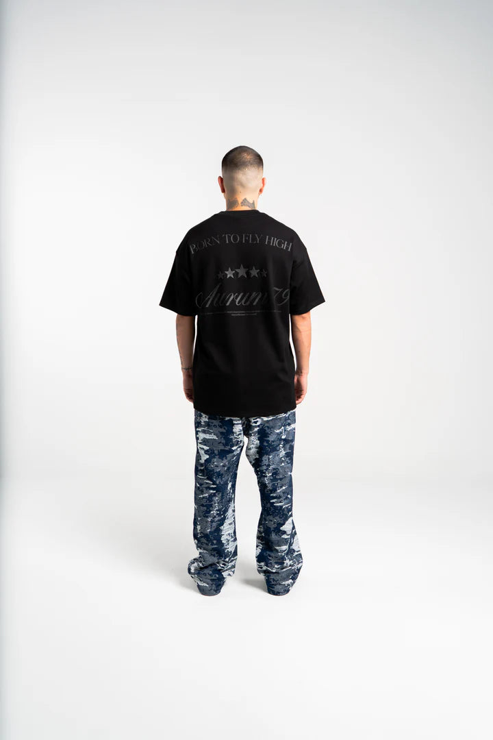 Aurum born to fly black t-shirt