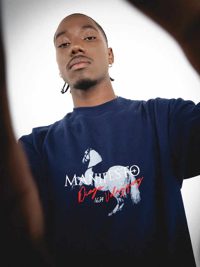 Manifesto Camiseta Oversize Caballo Blanco