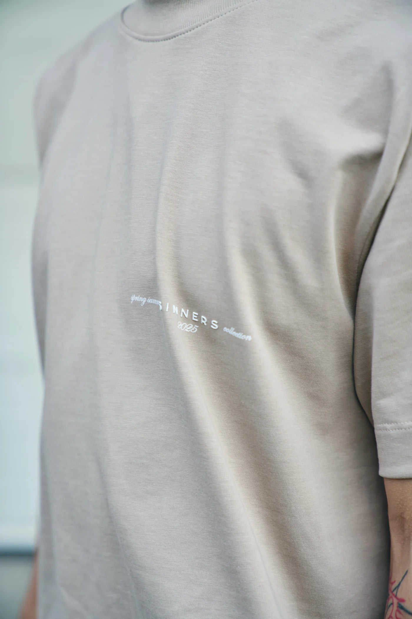 Sinners garments butter t-shirt