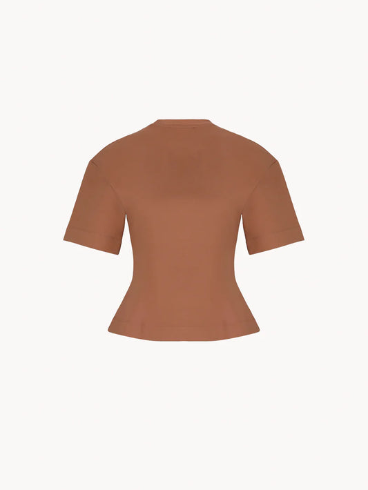 Celeit girly oversized tee Brown