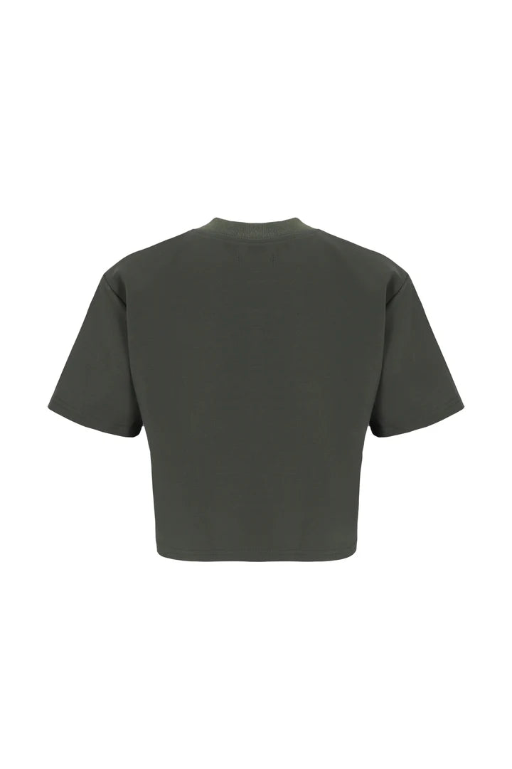 Aurum green signature croptop