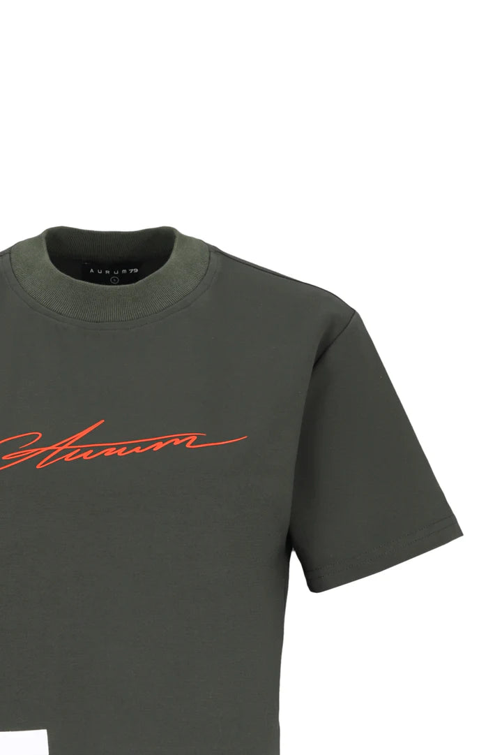 Aurum green signature croptop