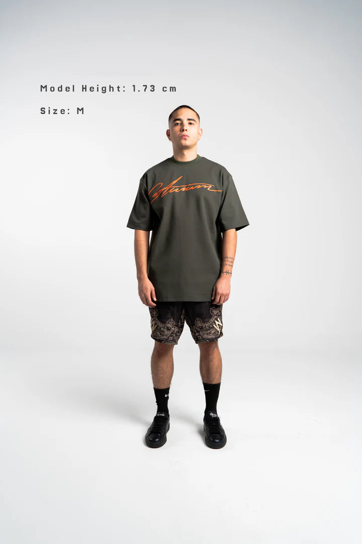 Aurum green signature t-shirt