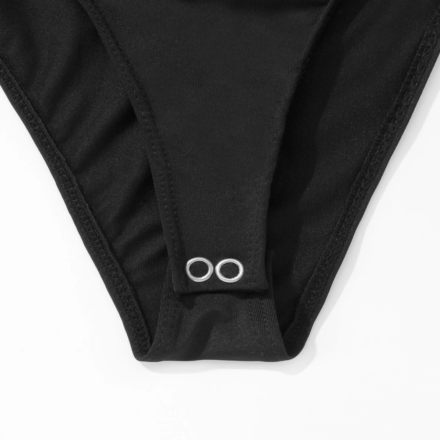 True Bold-Cut Asymmetric Bodysuit - Black