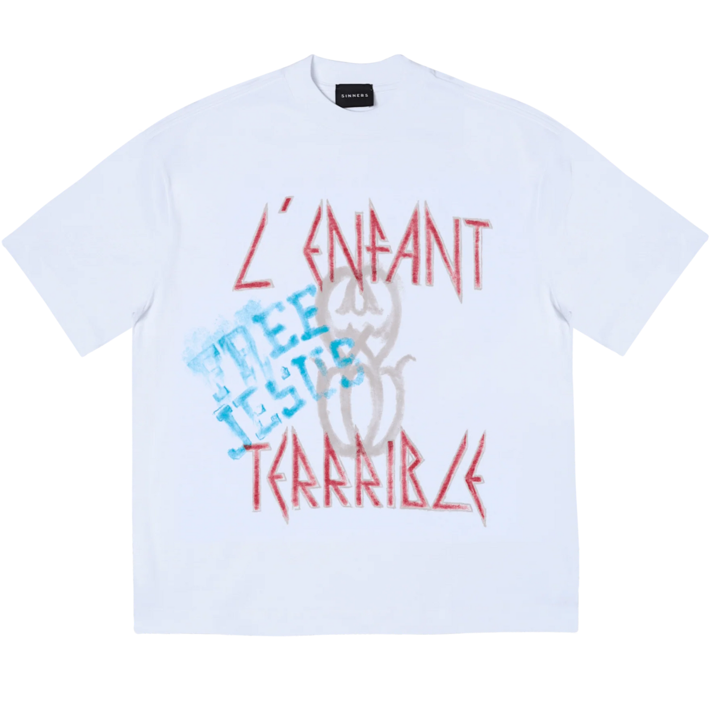 Sinners l'enfant monogram white t-shirt