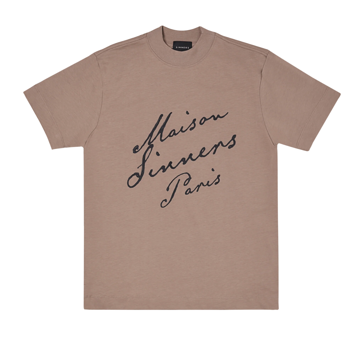 Sinners maison sinners taupe t-shirt