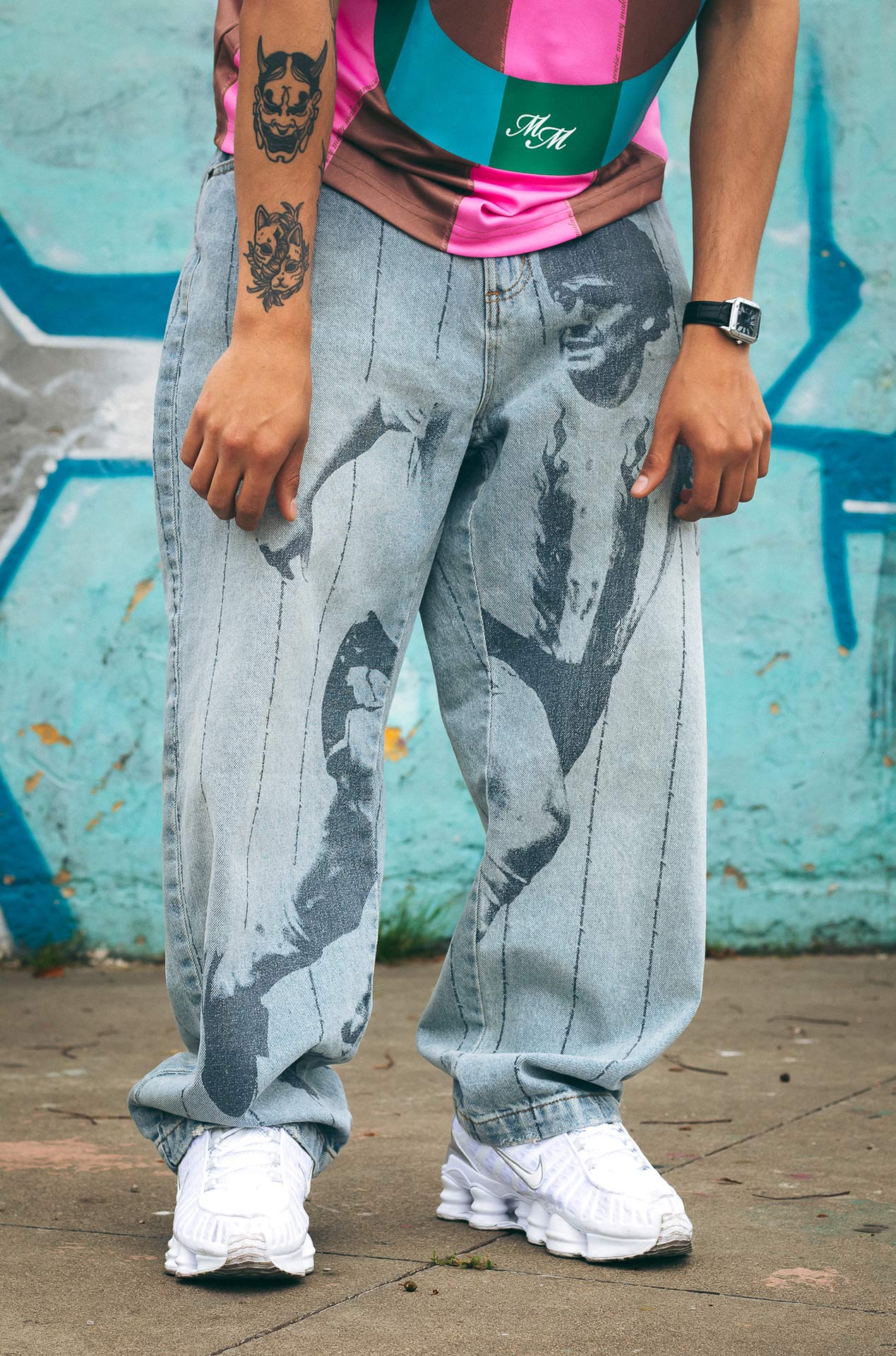 Money makers jean tapered fit maradona azul