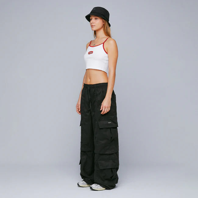 True Lounge Cropped Tank Top - White