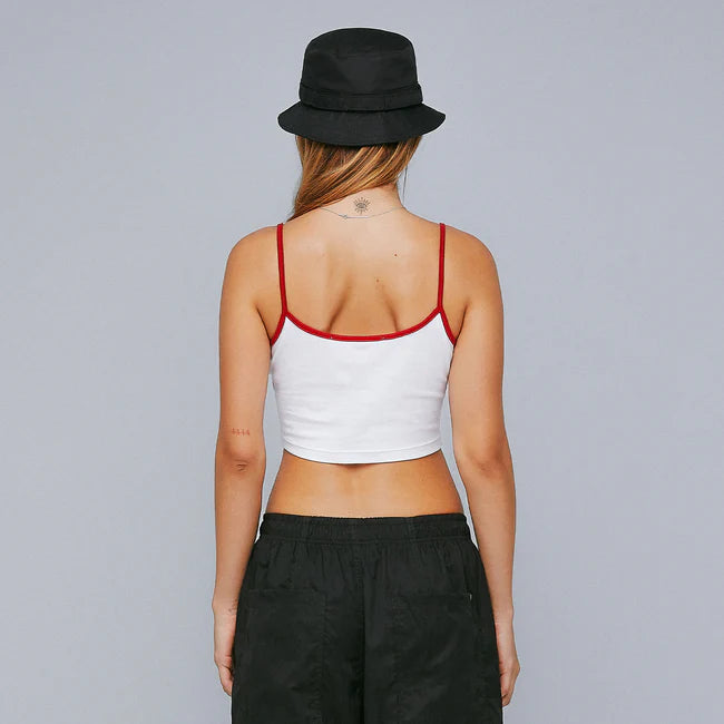 True Lounge Cropped Tank Top - White