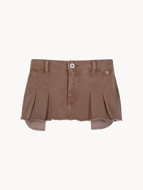 Celeit mini skirt brown CMINISKIRTBROWN