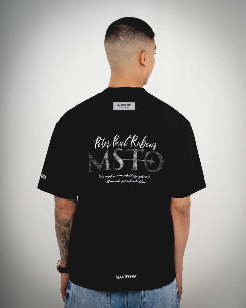 Manifesto Camiseta Oversize Basica Negra