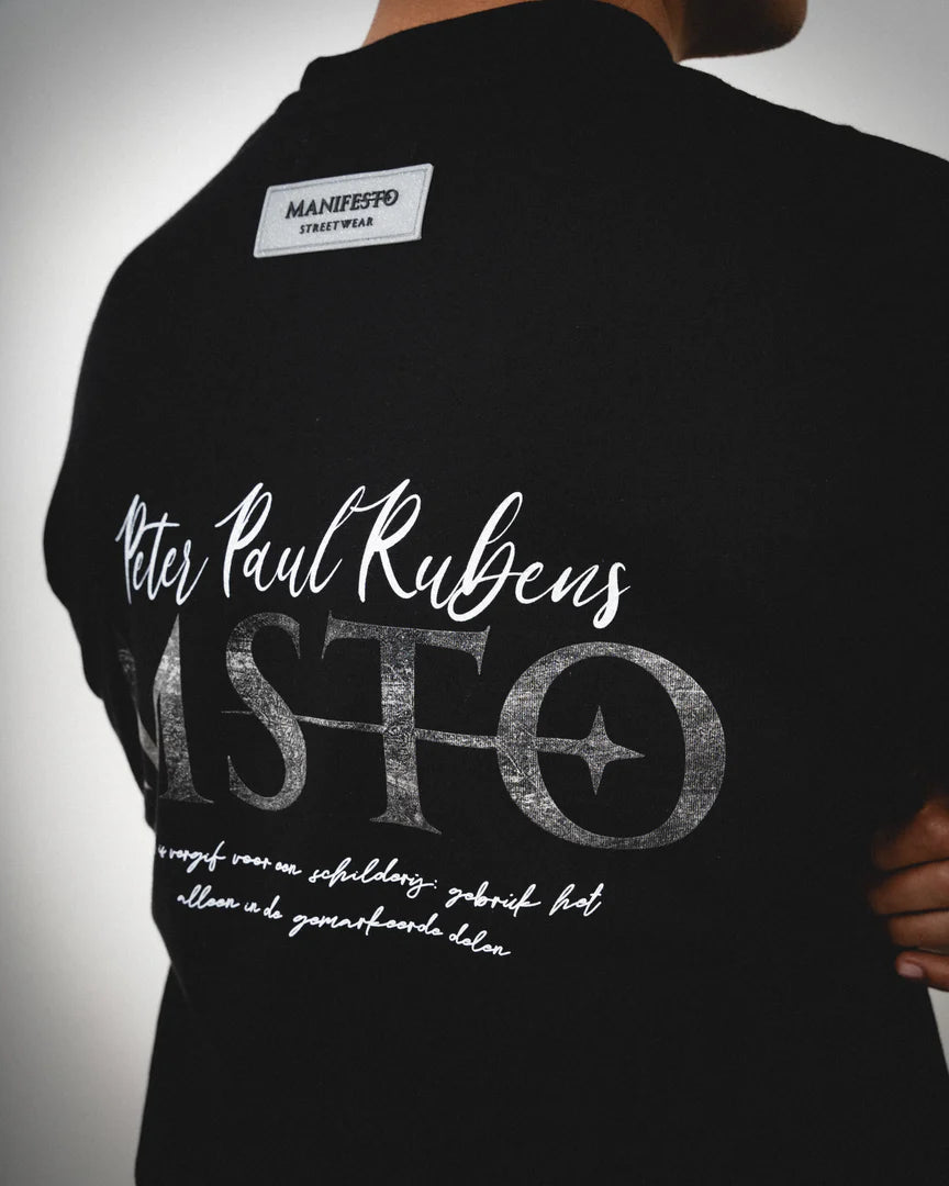 Manifesto Camiseta Oversize Basica Negra
