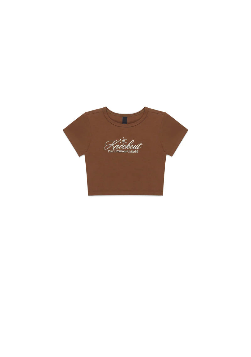 Pure Knockout brown baby tee PUR19488