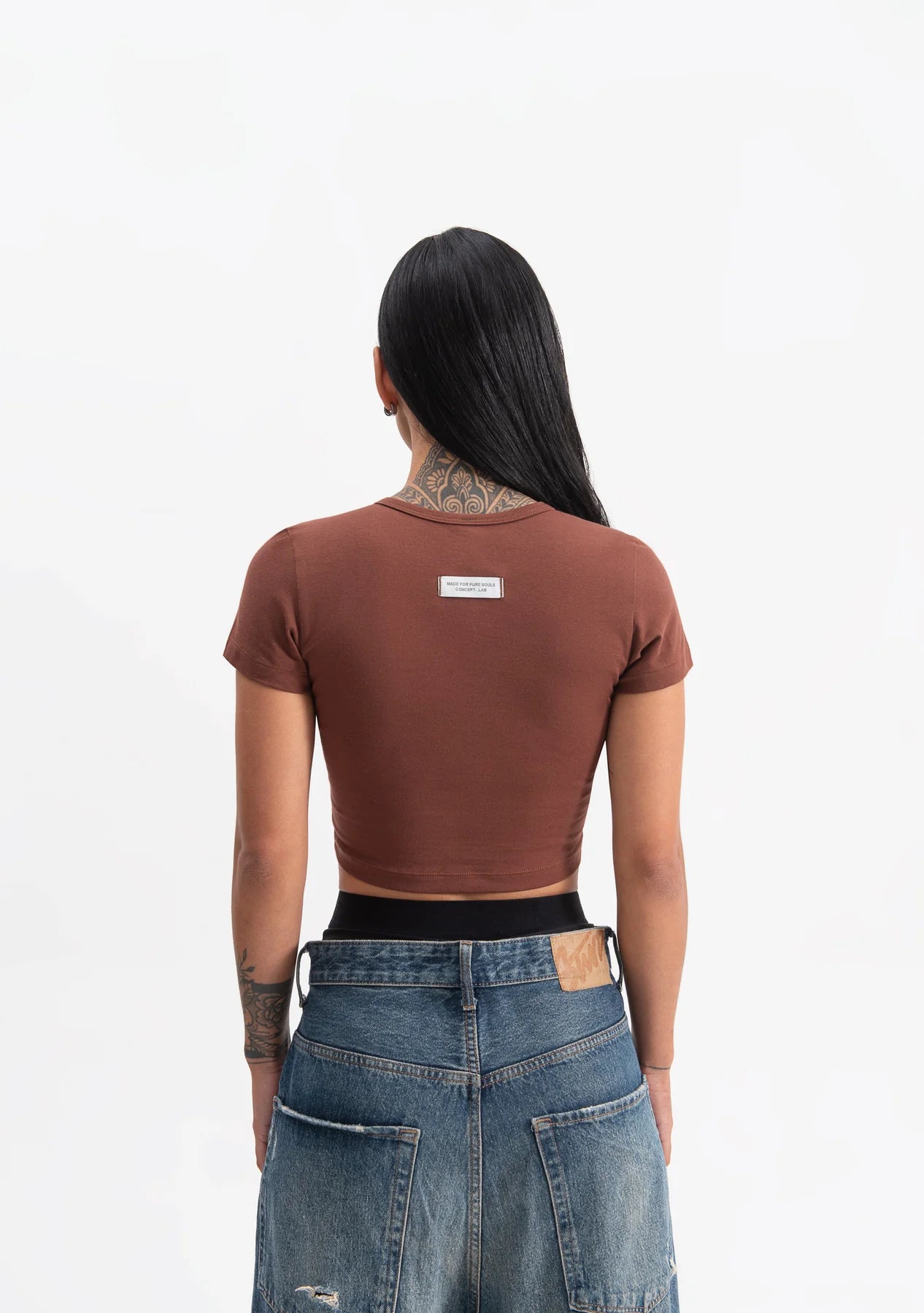 Pure Knockout brown baby tee PUR19488