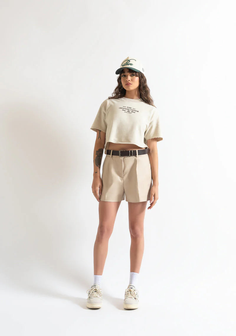 Pure Monclair taupe Crop top PUR19786