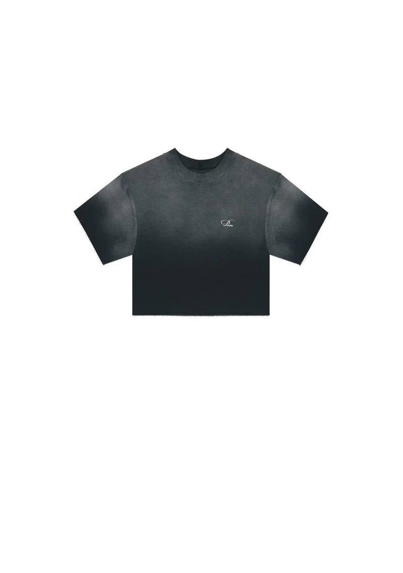 Pure Monclair washed black Crop top PUR19787