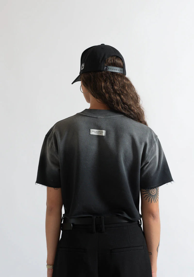 Pure Monclair washed black Crop top PUR19787