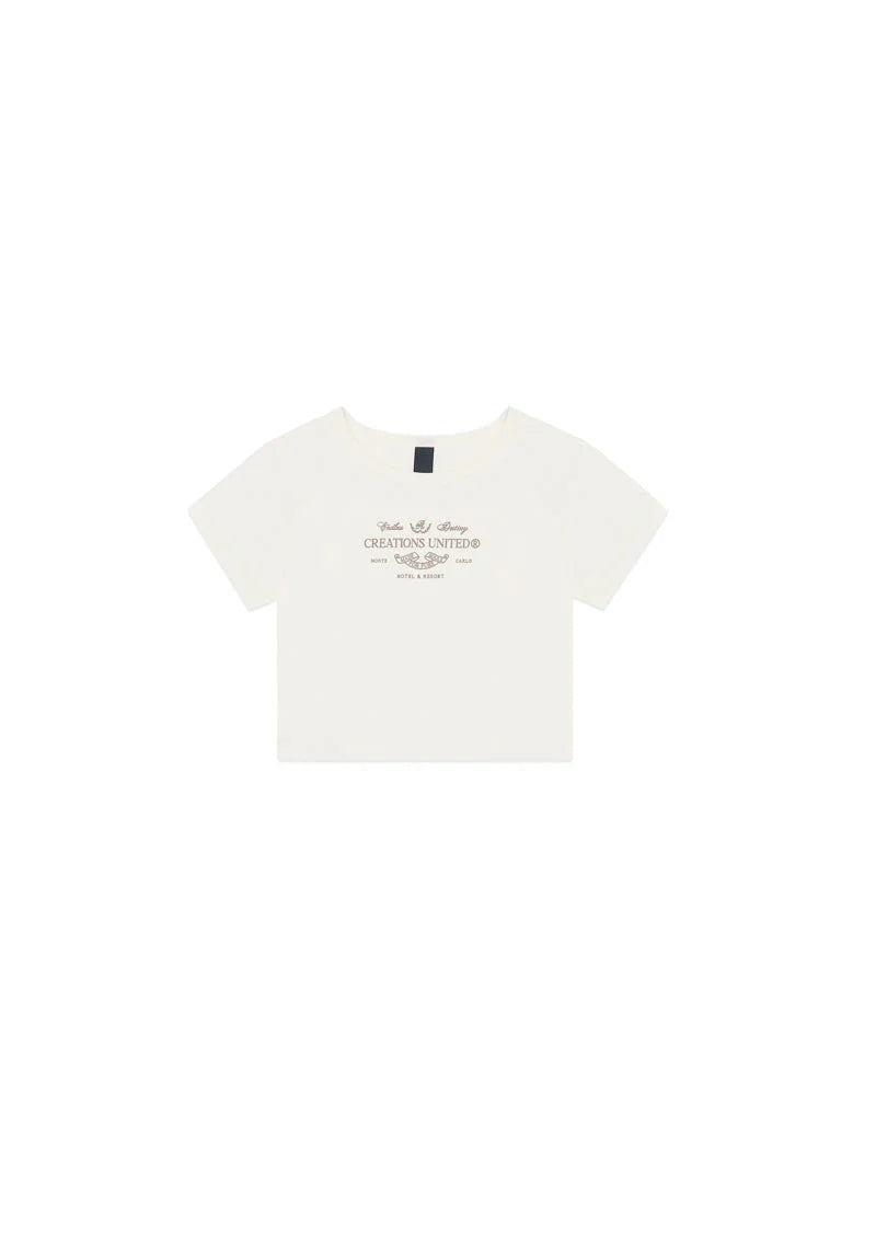 Pure Monclair Cream baby tee PUR19788