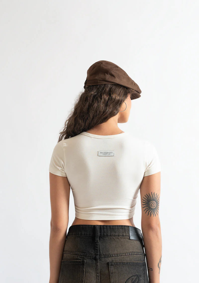 Pure Monclair Cream baby tee PUR19788