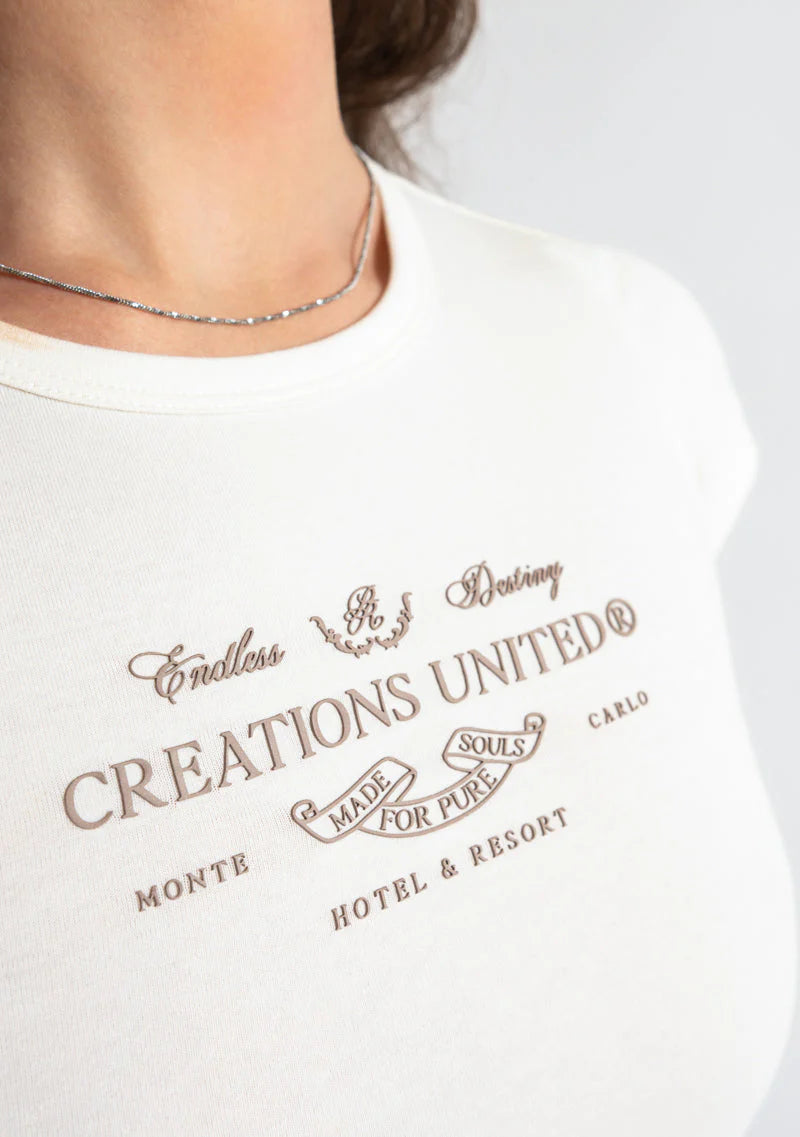 Pure Monclair Cream baby tee PUR19788