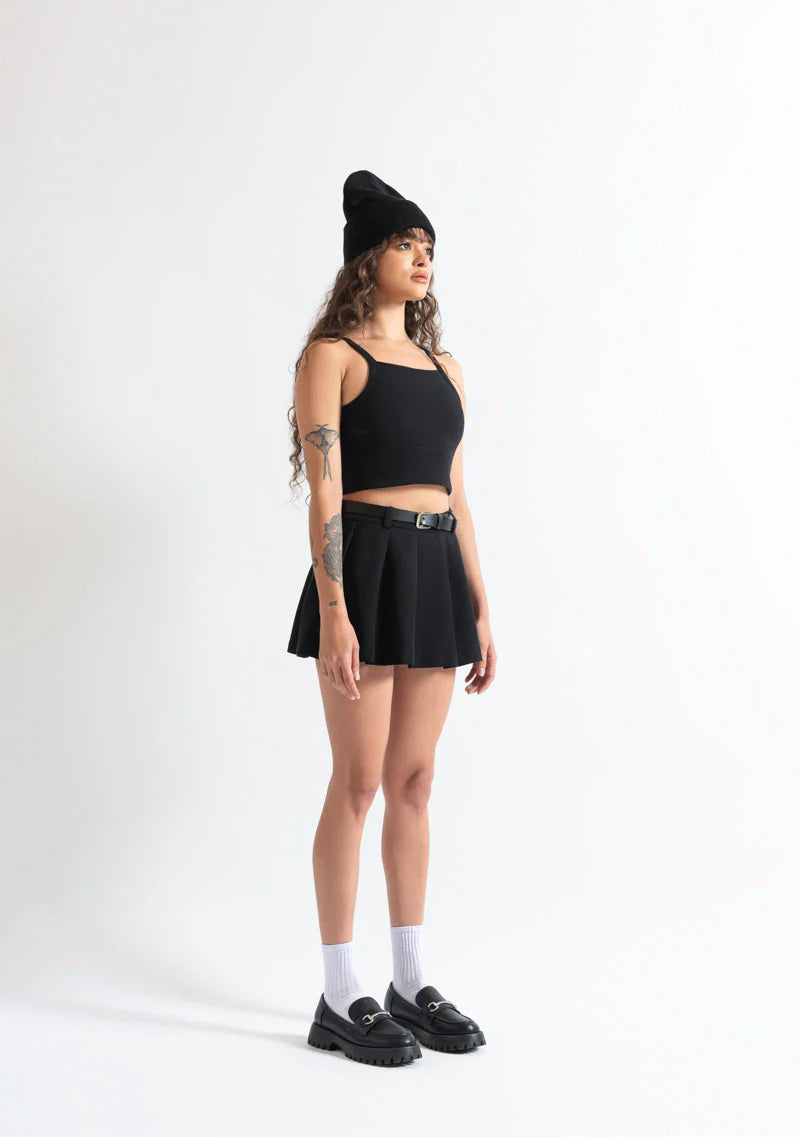 Pure Monclair black crop top PUR19790