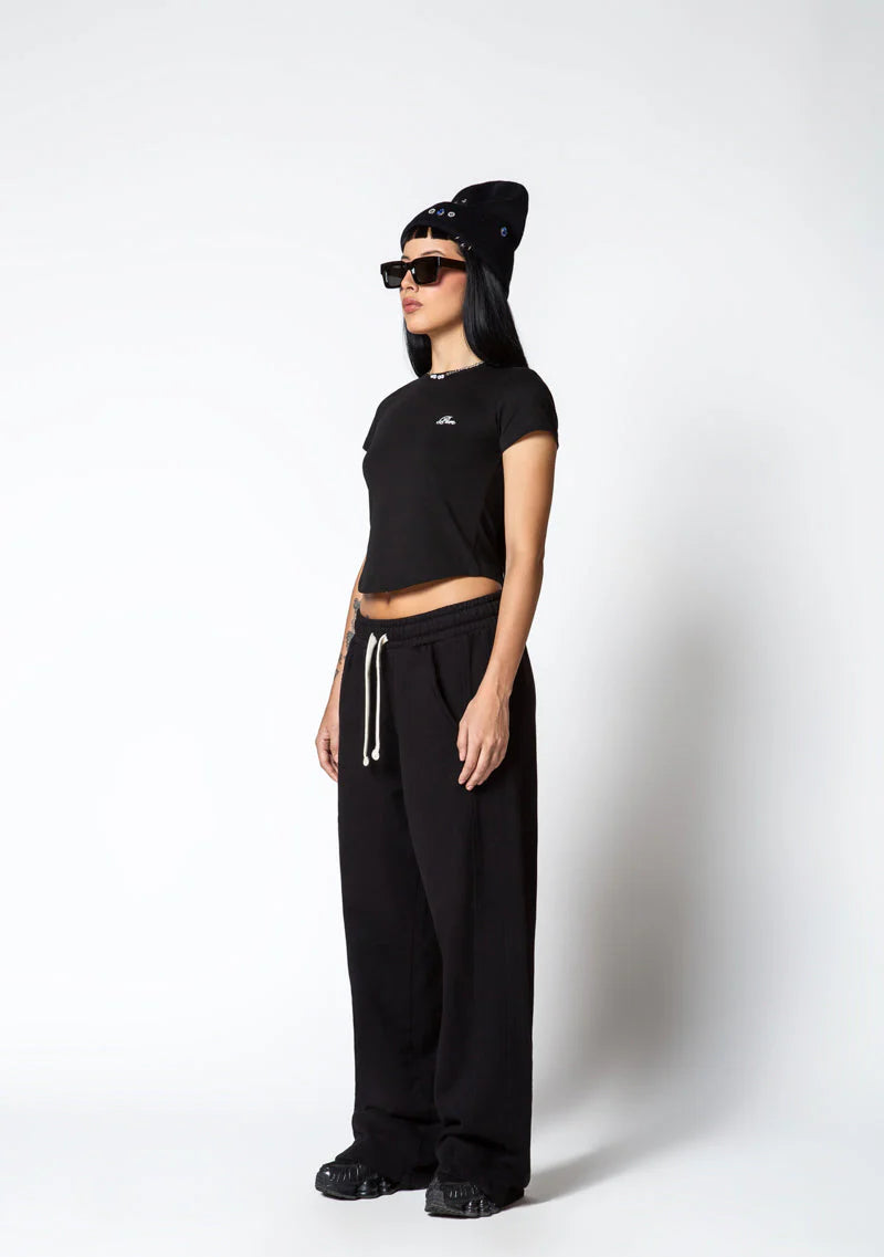 Pure Dopamine black crop top PUR19849