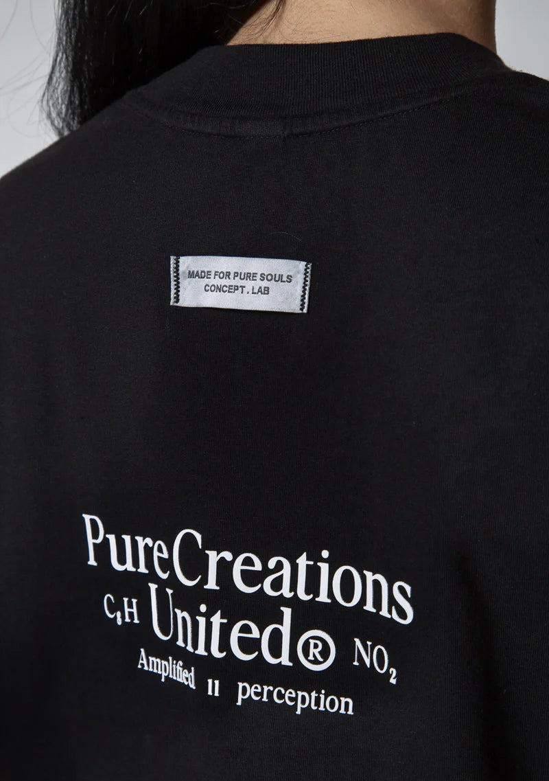 Pure Dopamine black eye crop top PUR19853