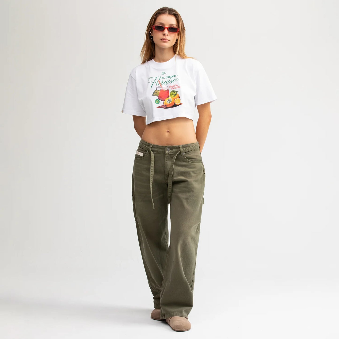 True Paraíso Crop Top - White
