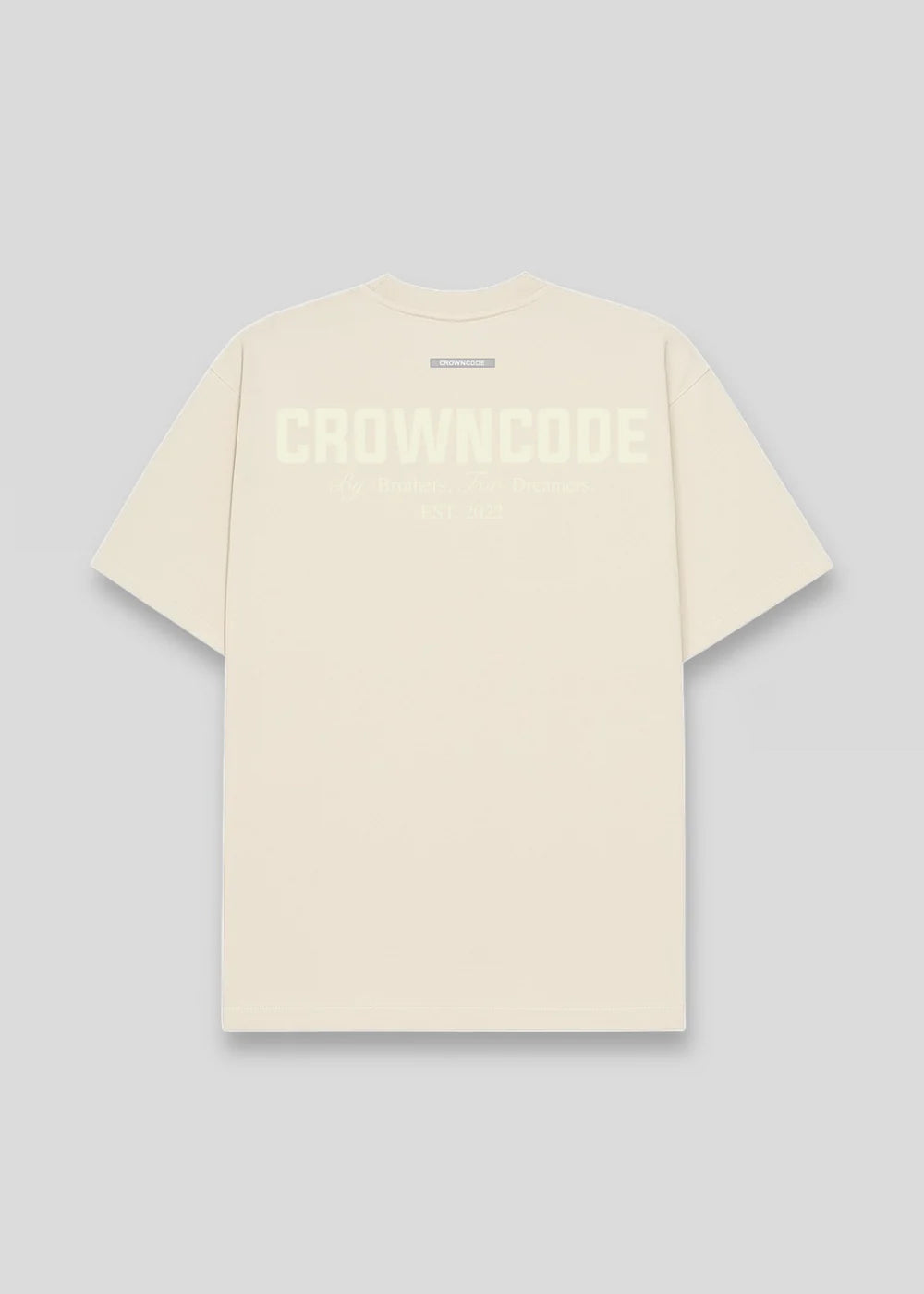 Crowncode camiseta dreamers - crema