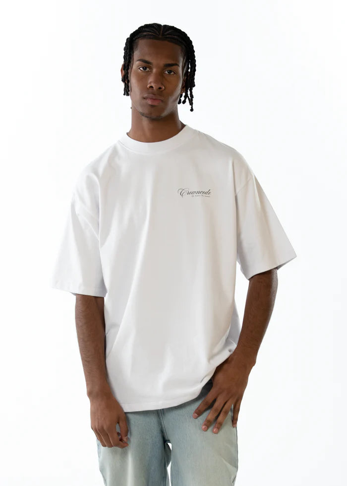 Crowncode camiseta skyline - blanca