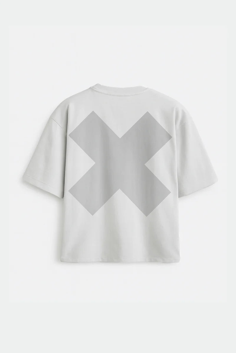 Diez Camiseta Boxy Fit Oversized X Gris