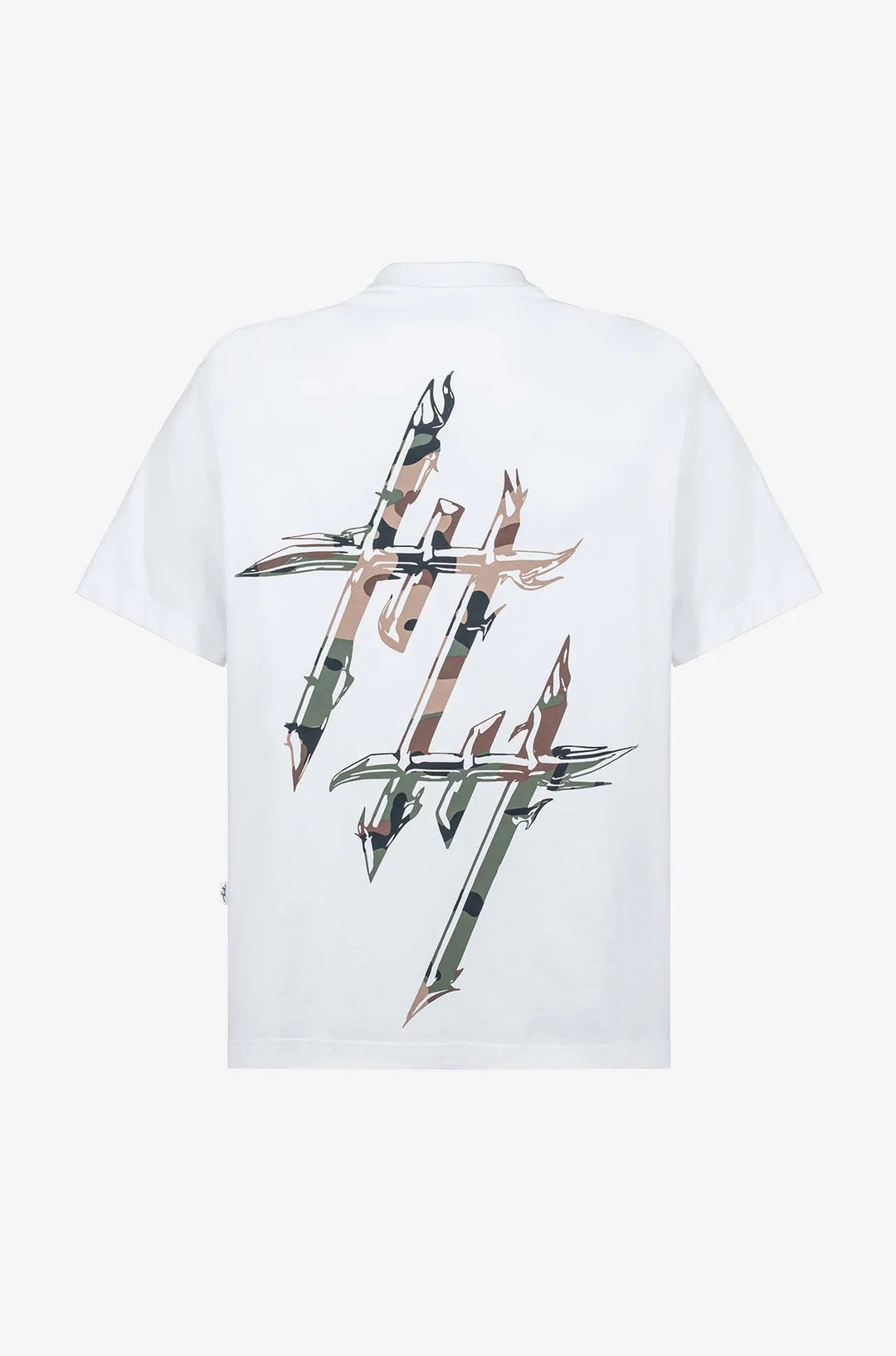 Culturewise Camiseta Blanca Logo Camo CWQ9-RCAMO