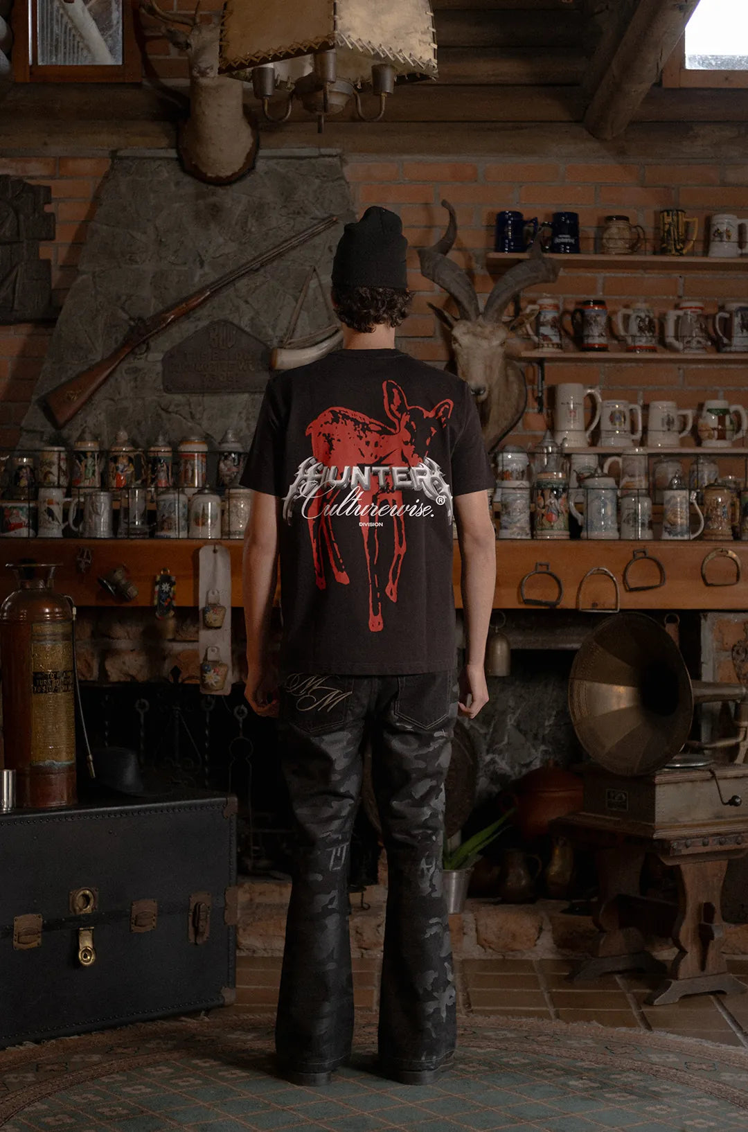 Culturewise Camiseta Negra Venado CWQ9-RVENA