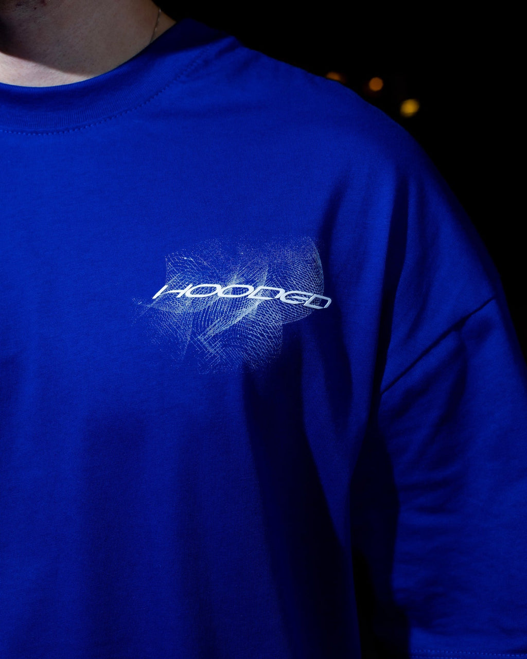 Hooded Frqncy Hooded Blue T-Shirt HCA196