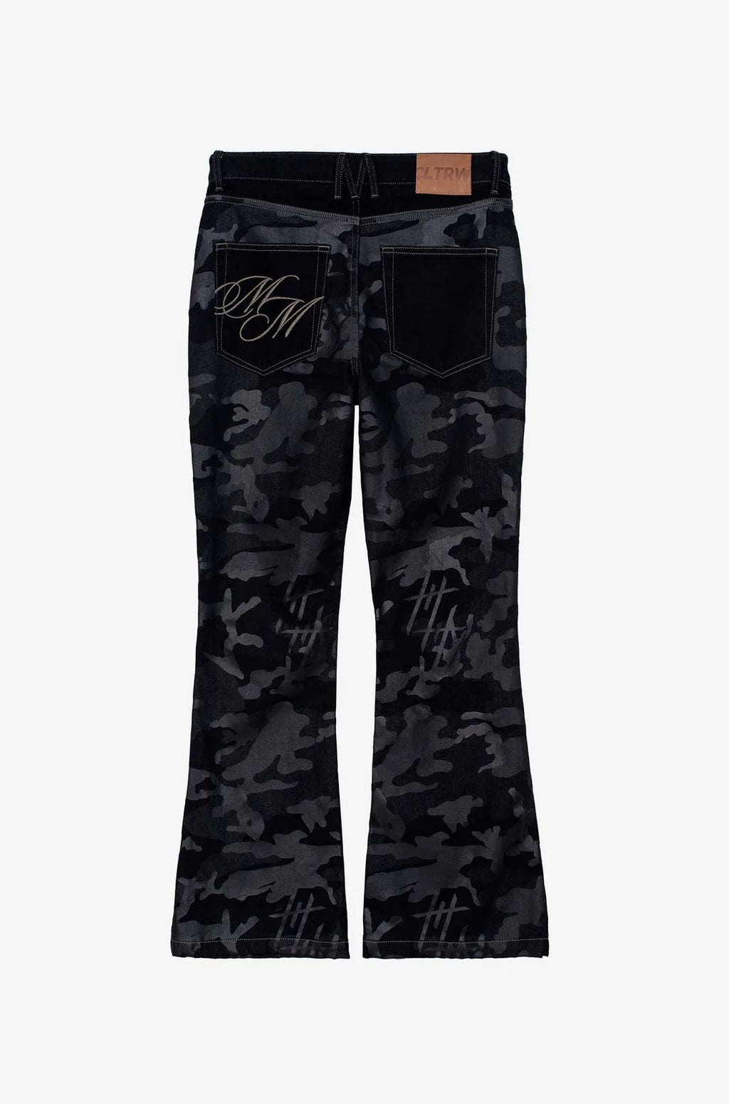 Culturewise Classic Flare Jean Negro Camo CWQ9-FLAREO