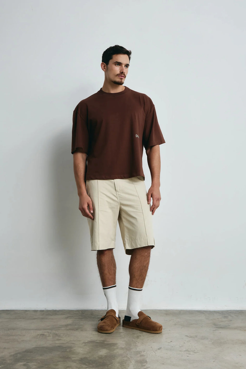 Diez Camiseta Boxy Fit Oversized X Chocolate